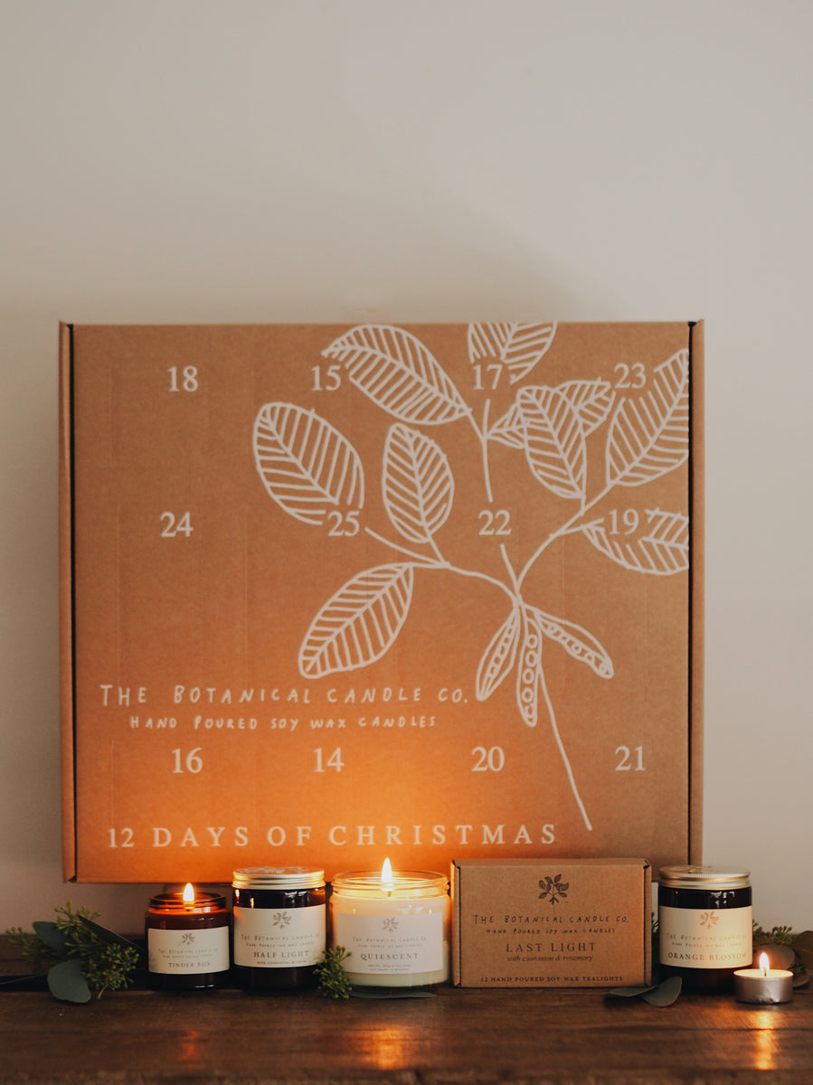 Candle Advent Calendar Gift Box 12 Days of Christmas Candle -   Advent  calendar gifts, Kitchen christmas gifts, Candle advent calendar