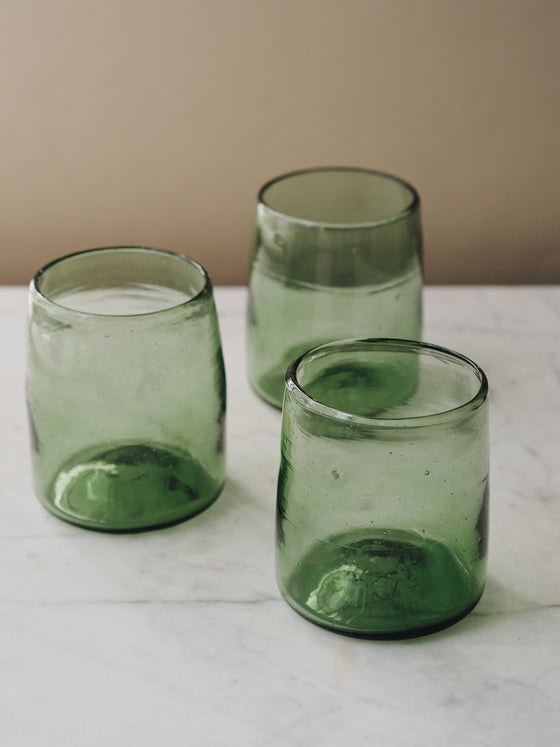 Green Smoke Drinking Glass by La Soufflerie