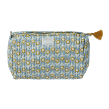  Toilet Pouch With Indian Flowers Isha Blue