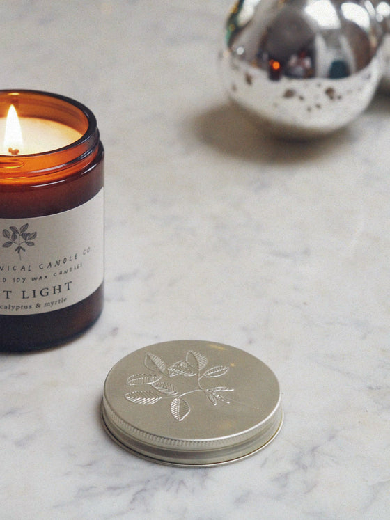 First Light ® Scented Soy Candles in Amber Jars - The Botanical Candle Co.