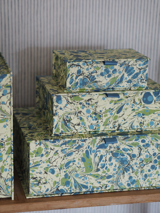 Harris & Jones Boxes in Botanical Blue