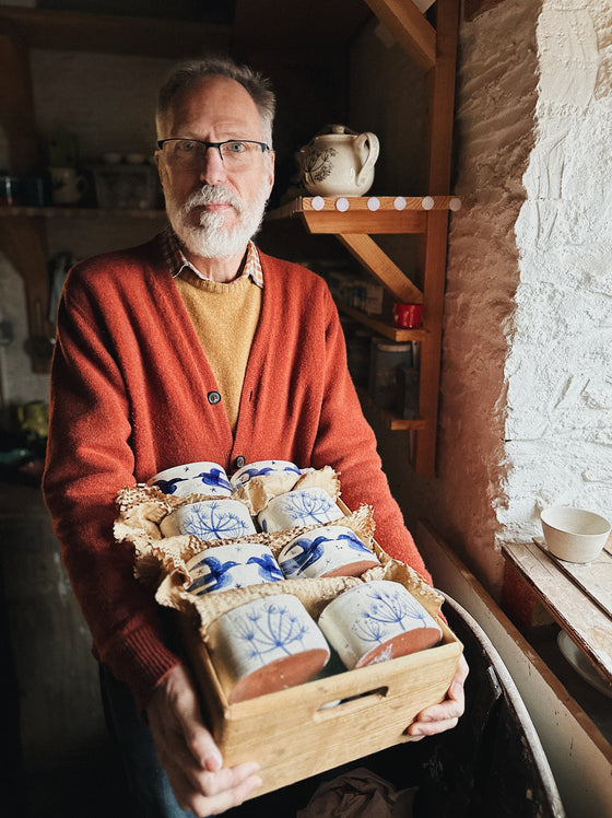 Birds & Hogweed Candle Pots by Steven Jenkins