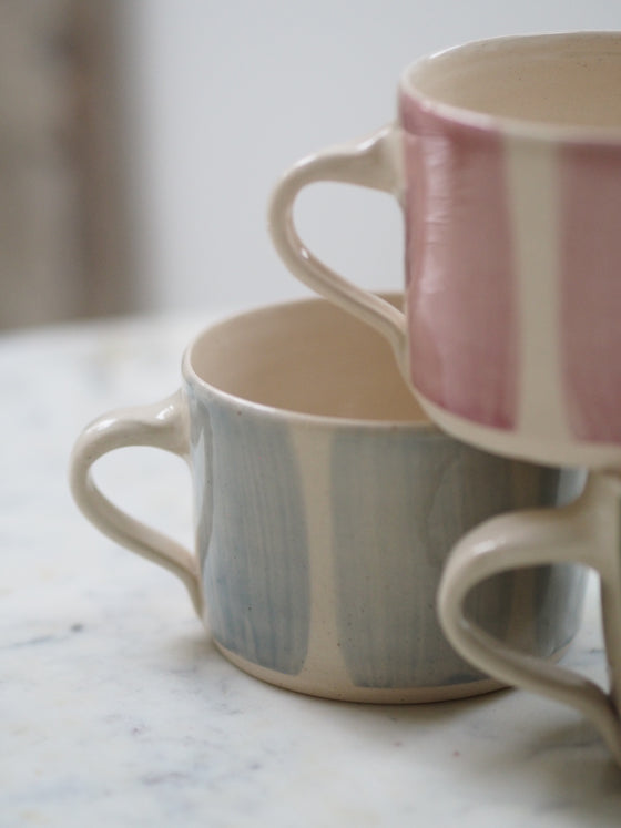 Wonki Ware Stripe Handmade Mugs