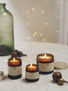 Half Light ® Scented Candles in Amber Jars - The Botanical Candle Co.