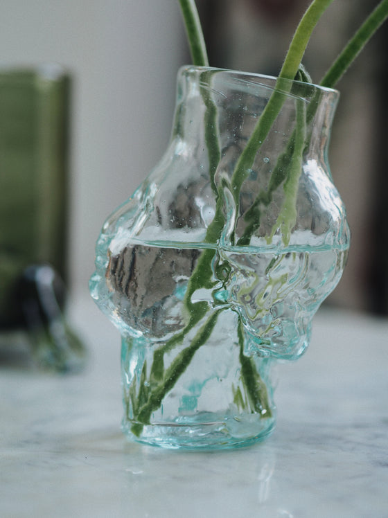 Clear Angelo Head Glass by La Soufflerie