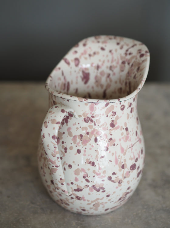 Pink Splatterware Enamel