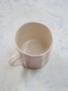 Wonki Ware Large Pink Stripe Mug