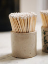 Stoneware Match Pots