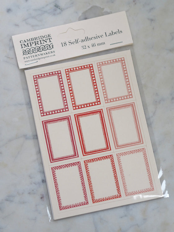 Cambridge Imprint Small Labels (set of 18)