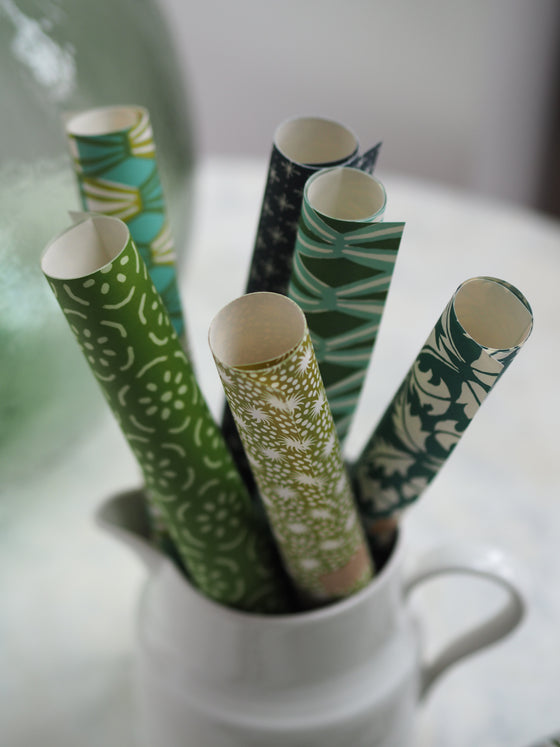 Small Green Wrapping Papers by Cambridge Imprint