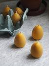 6 x Beeswax Egg Candles