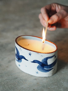  Birds & Hogweed Candle Pots by Steven Jenkins