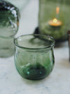 Green Smoke Flared Drinking Glass