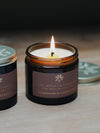 Rosewood & Clementine Soy Candles in Amber Jars