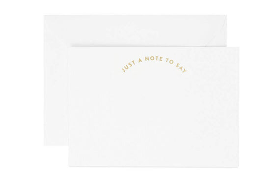 Just A Note To Say Notecards (Set of 6)